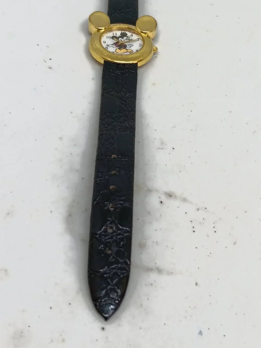 VINTAGE 1990s Disney Time Works Women's 28mm Mickey Mouse Ears Quartz Watch